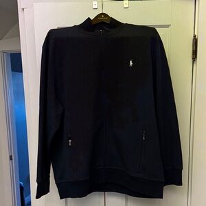 Ralph Lauren Men's Navy Zip-Up Sweater